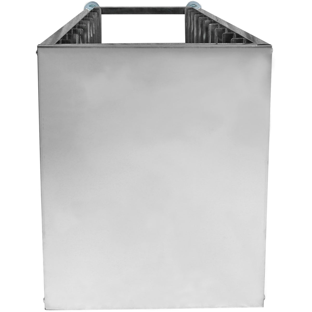 10 tier Rack/Tray/Pan Trolley for width 222–354mm Covered sides Stainless Steel - PT10P