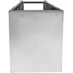 10 tier Rack/Tray/Pan Trolley for width 222–354mm Covered sides Stainless Steel - PT10P