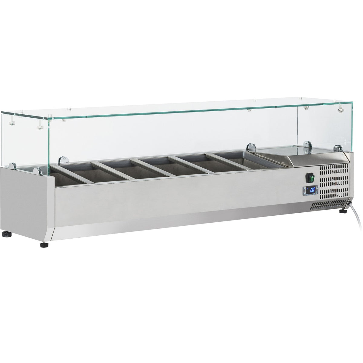Refrigerated Servery Prep Top 1400mm 6xGN1/4 Depth 330mm - PT14