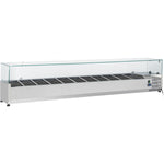 Refrigerated Servery Prep Top 2000mm 10xGN1/4 Depth 330mm - PT20
