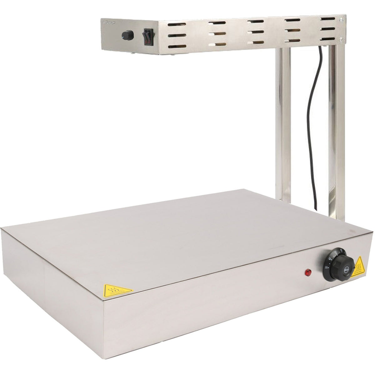 Commercial Warming Tray with Heating lamp Stainless steel 500x500mm - PWE5050