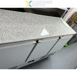 Pizza Prep Table 3 doors Stainless steel Pizza top 8xGN1/6 Depth 700mm - PZ33