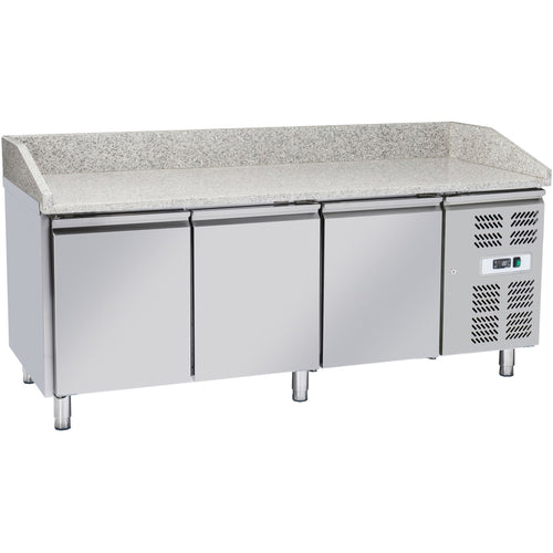 Pizza Counter 3 doors Granite top Depth 800mm - PZ36