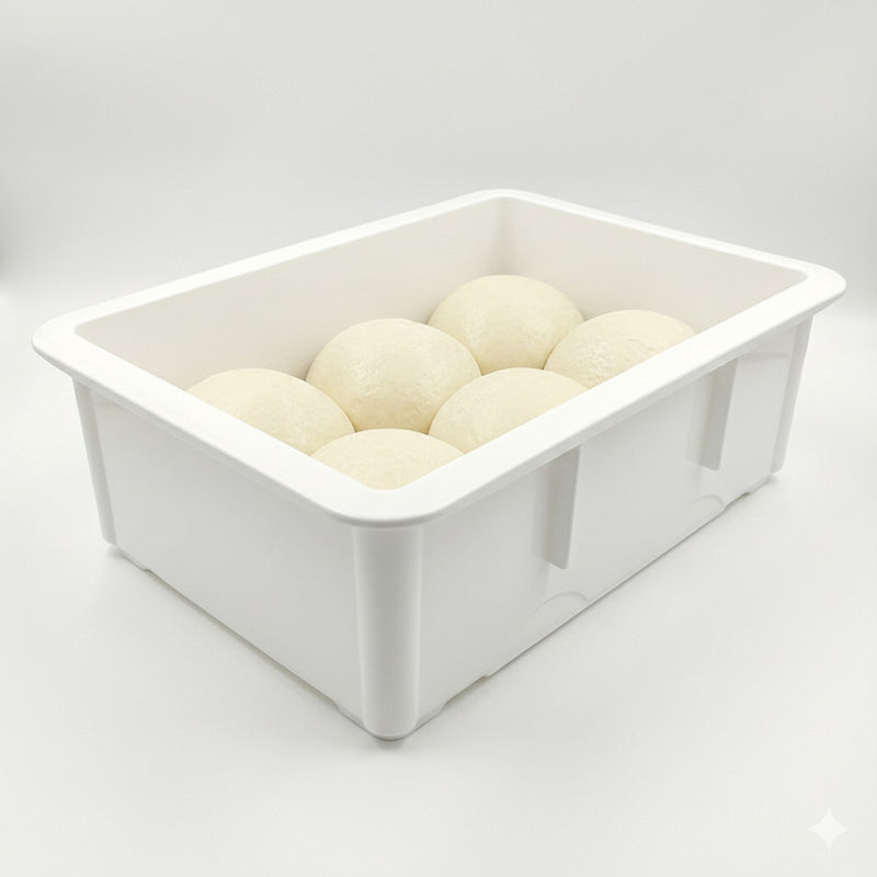 Pizza Dough Box 450×320×160mm Polypropylene Dough Storage Container - QHW216