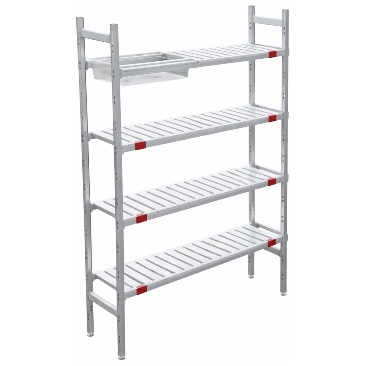 Aluminium Shelving Units for Cold Rooms/Wet Areas 1375×355×1700mm - QHW280