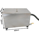 Commercial Stainless Steel Grease Trap with Lid and Outlet Valve 600x300x300mm - QNH516