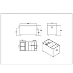 Commercial Stainless Steel Grease Trap with Lid and Outlet Valve 800x400x300mm - QNH518