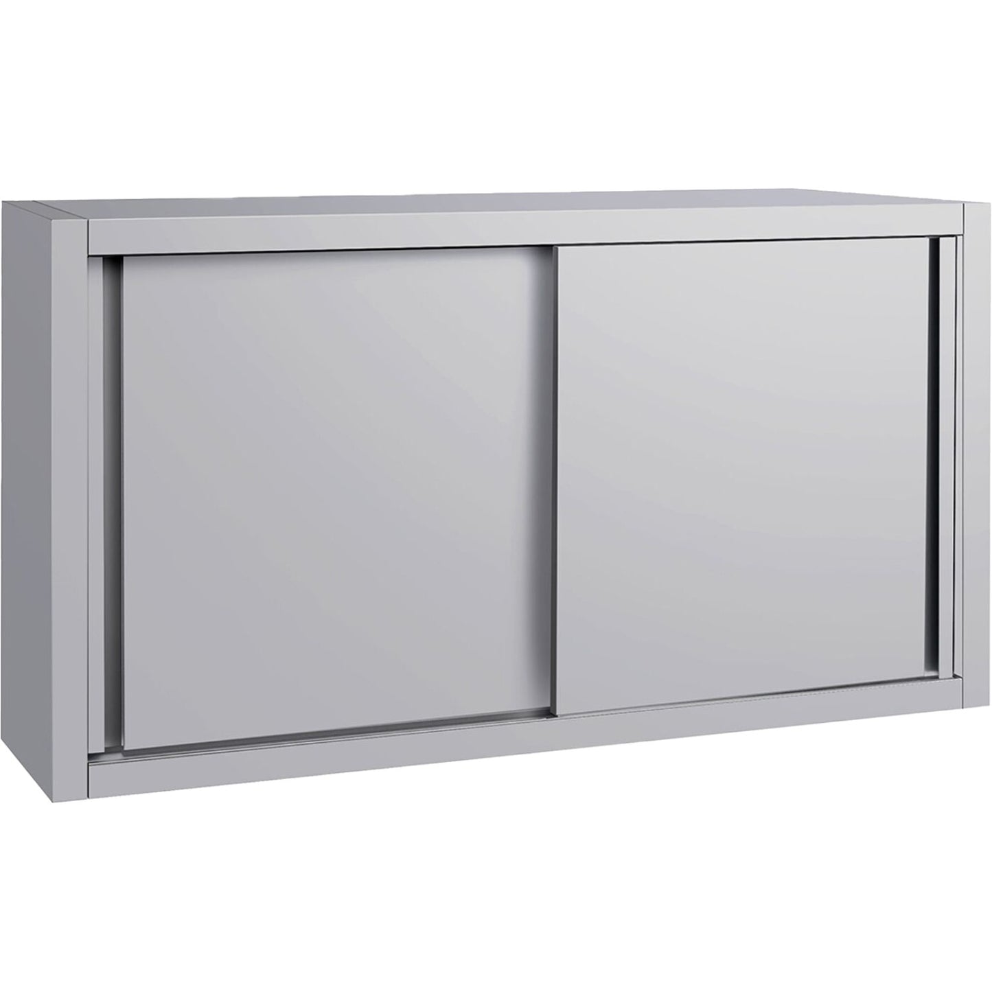 Commercial Stainless Steel Wall Cabinet with Sliding Doors and Inner Shelf 1000x500x650mm - QNH910