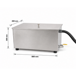 Commercial Stainless Steel Grease Trap with Lid and Outlet Valve 800x400x300mm - QNH518