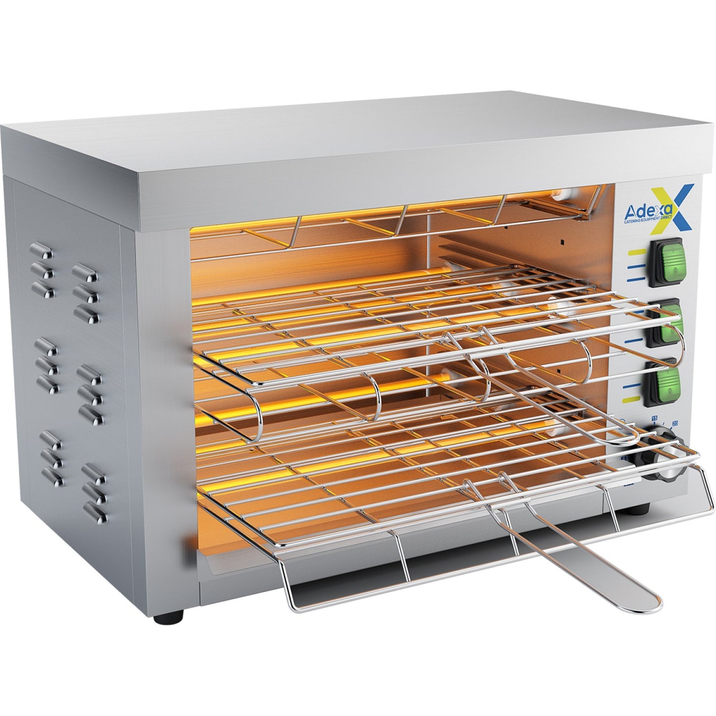 Commercial Quartz Salamander grill oven Double 360x245x295mm 3.25kW - QTO360