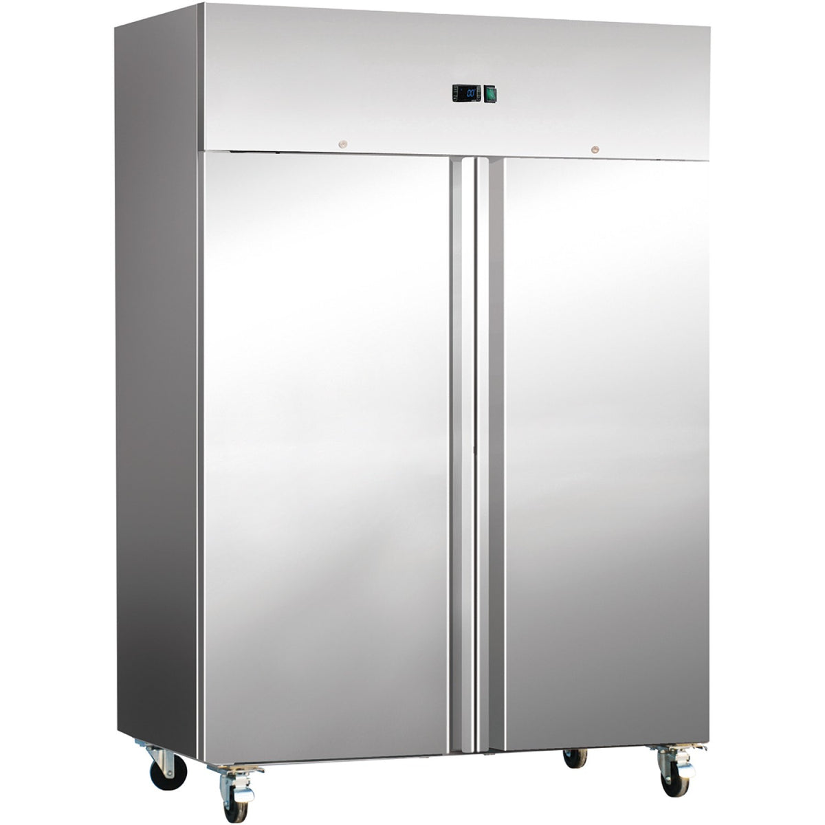 Commercial Double Door Fridge Slim 700mm Deep GN2/1 Fan assisted cooling - R800S