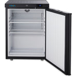 200lt Commercial Refrigerator Undercounter Single door Black - DWR200B