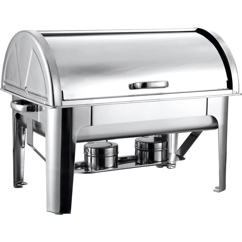 Roll top Chafer GN1/1 Stainless steel Mirror polish 9 litres - R23301