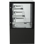 Cake counter Straight front 1500x730x1300mm 3 shelves Black base LED - GN1500R3BLACK