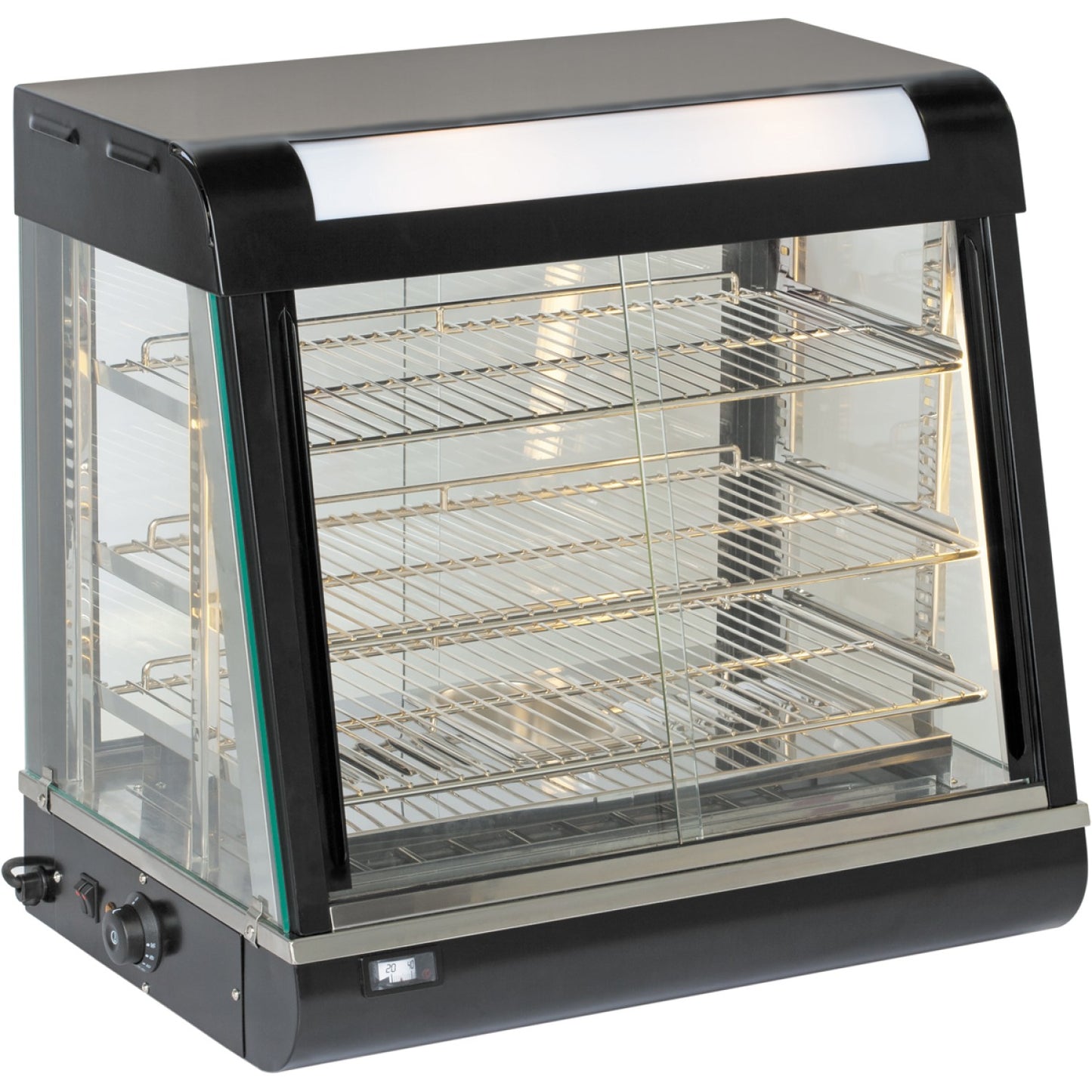 Commercial Heated showcase food warmer 110 litres Countertop - FM26