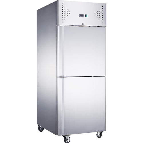 685lt Commercial Refrigerator Stainless Steel Upright with Stable Door GN2/1 Ventilated cooling - R650VSPLIT
