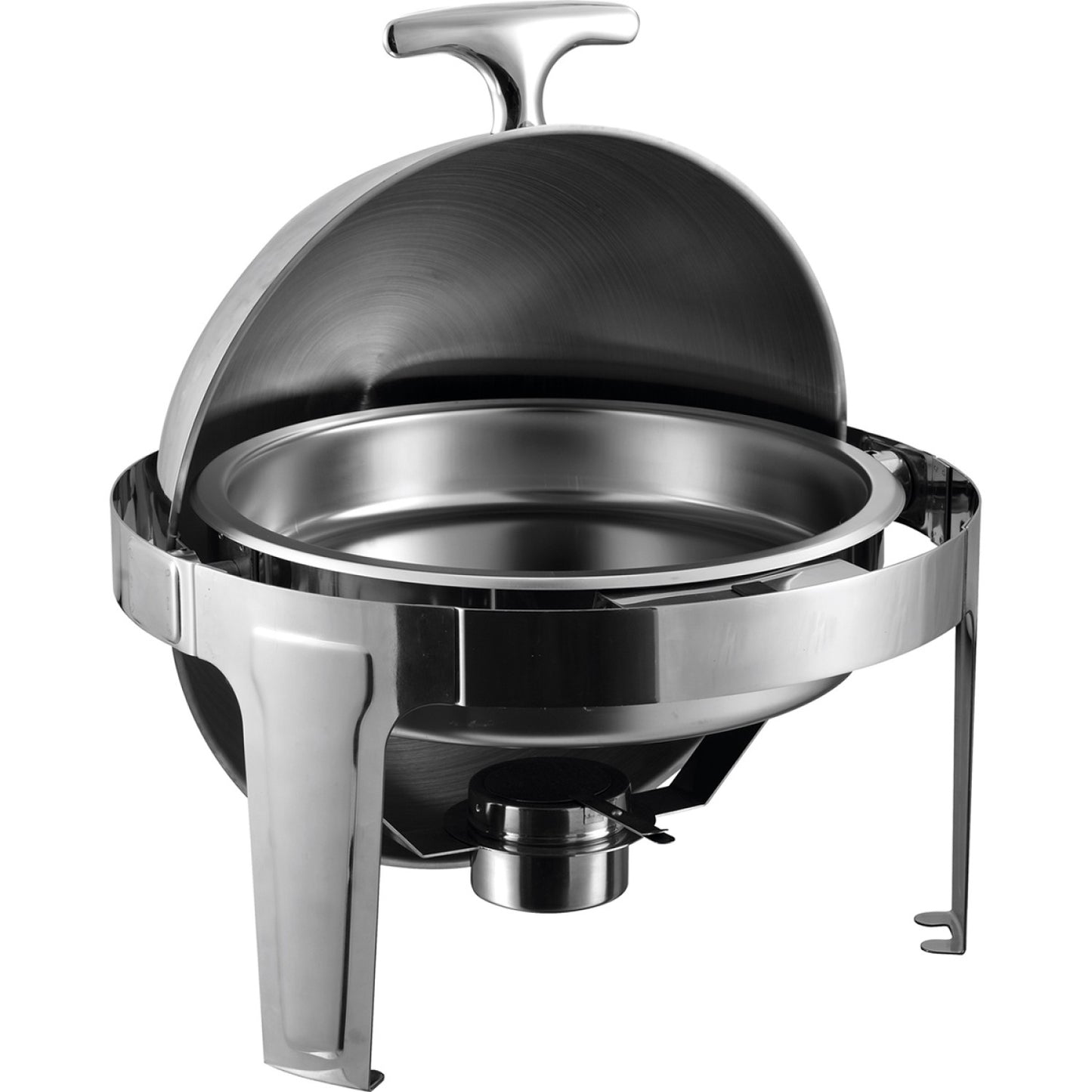 Roll top Chafer Round Stainless steel Mirror polish 6 litres - RA2101B