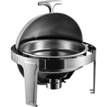 Roll top Chafer Round Stainless steel Mirror polish 6 litres - RA2101B