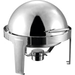 Roll top Chafer Round Stainless steel Mirror polish 6 litres - RA2101B