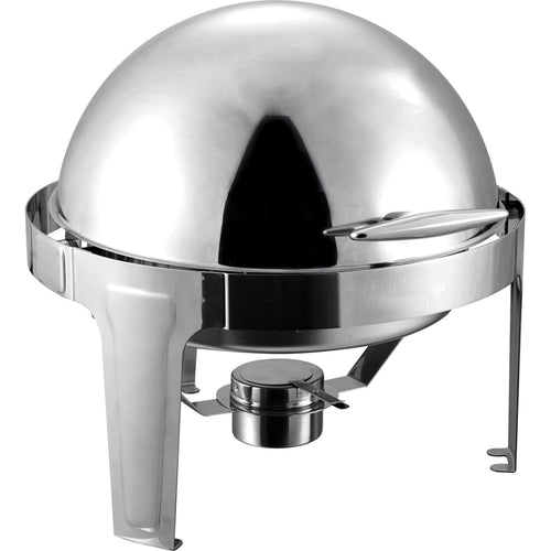 Roll top Chafer Round Stainless steel Mirror polish 6 litres - RA2101B