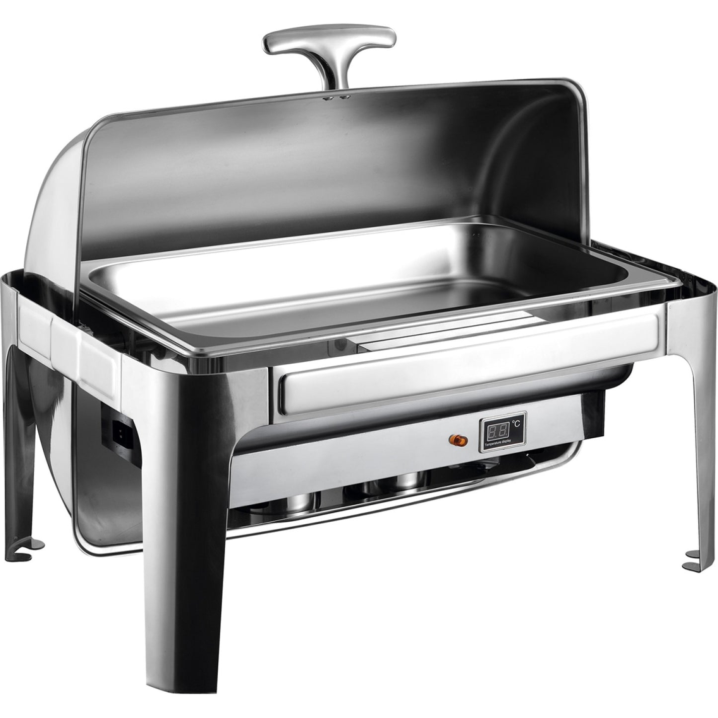 Roll top Chafer Electric heating GN1/1 Stainless steel Mirror polish 9 litres - RA2301BE