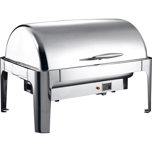 Roll top Chafer Electric heating GN1/1 Stainless steel Mirror polish 9 litres - RA2301BE
