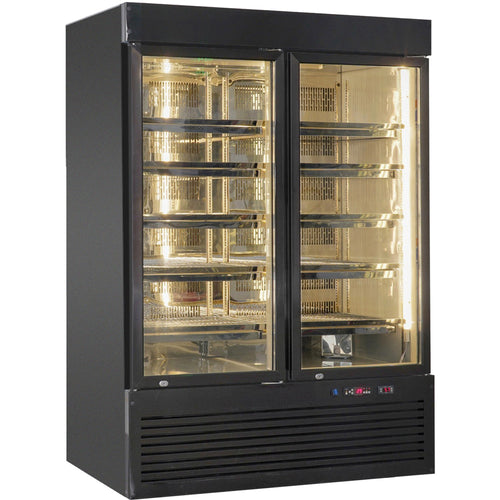 Professional Meat Dry Ageing Maturing Refrigerator Double Door 1000lt Black - RB1220B