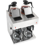 Commercial Twin Filter Coffee maker Manual fill 2 glass jugs 4 hotplates - RB286X2