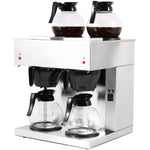 Commercial Twin Filter Coffee maker Manual fill 2 glass jugs 4 hotplates - RB286X2