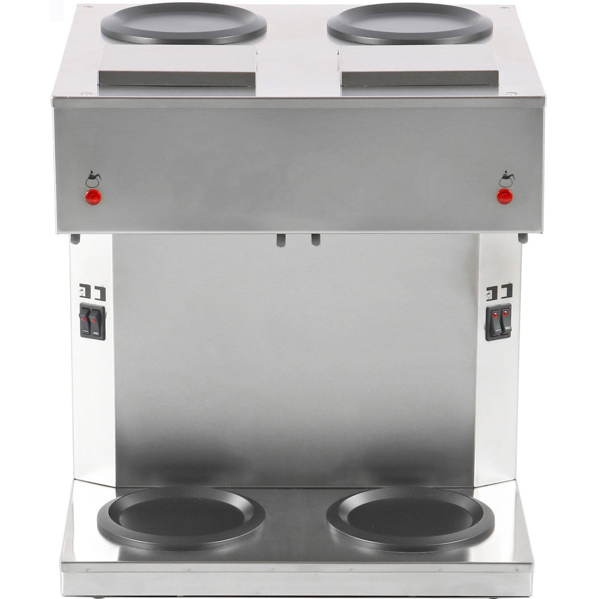 Commercial Twin Filter Coffee maker Manual fill 2 glass jugs 4 hotplates - RB286X2