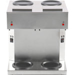 Commercial Twin Filter Coffee maker Manual fill 2 glass jugs 4 hotplates - RB286X2
