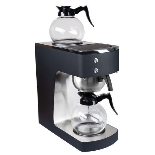 Commercial Coffee Machine with Stainless Steel Funnel & 2 Glass Decanters – 203×383×455mm - RB386PBD2