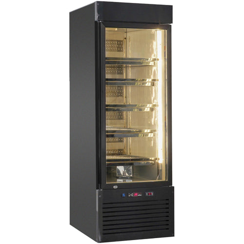 Professional Meat Dry Ageing Maturing Refrigerator 500lt Single Glass Door Black - RB680B