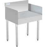 Commercial Recessed Bar Drainboard with Backsplash Stainless steel 300x530x760mm - RBDU2112