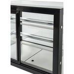 Cake counter 1800x730x1200mm 2 shelves Mirror front LED - GN1800RF2