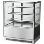 Cake counter 900x730x1300mm Stainless steel base 3 shelves LED - GN900RF3