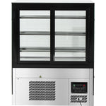 Cake counter 900x730x1300mm Stainless steel base 3 shelves LED - GN900RF3