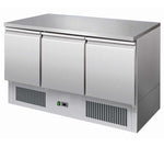 Contender 3 Door Refrigerated Prep Counter front view
