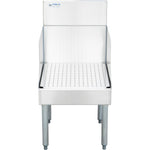 Commercial Recessed Bar Drainboard with Backsplash Stainless steel 460x640x760mm - RPBDU2518