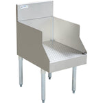 Commercial Recessed Bar Drainboard with Backsplash Stainless steel 460x640x760mm - RPBDU2518