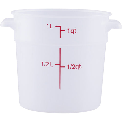 Food Storage Container 1 Litre Translucent Polypropylene - RSC1