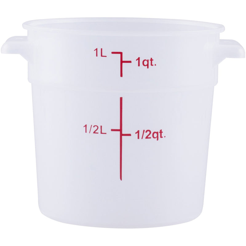 Food Storage Container 1 Litre Translucent Polypropylene - RSC1