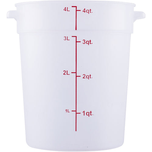 Food Storage Container 4 Litre Translucent Polypropylene - RSC4