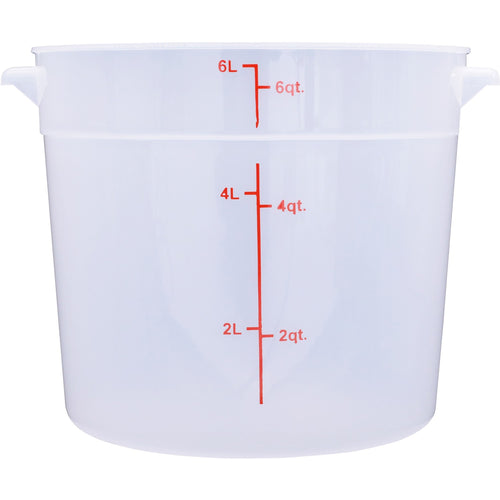 Food Storage Container 6 Litre Translucent Polypropylene - RSC6