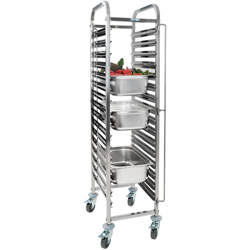 Rack/Tray/Pan Trolley Stainless steel Gastronorm GN1/1 15 tier - RT1115