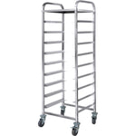 Commercial Dishwasher Basket Trolley with Top shelf Stainless steel 9 levels 550x510x1700mm - RT5509T