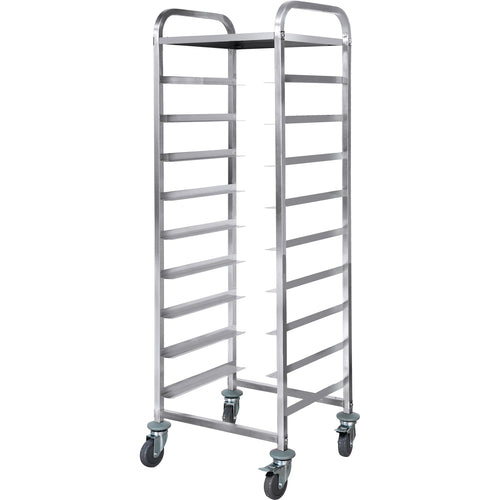 Commercial Dishwasher Basket Trolley with Top shelf Stainless steel 9 levels 550x510x1700mm - RT5509T