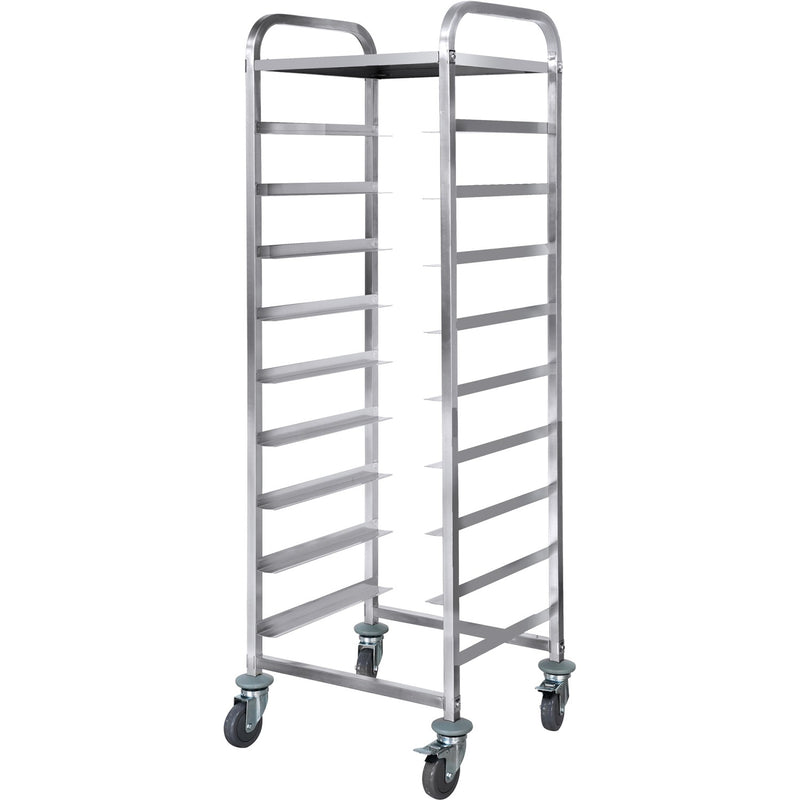 Commercial Dishwasher Basket Trolley with Top shelf Stainless steel 9 levels 550x510x1700mm - RT5509T