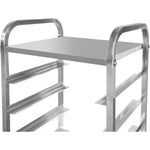 Commercial Dishwasher Basket Trolley with Top shelf Stainless steel 9 levels 550x510x1700mm - RT5509T