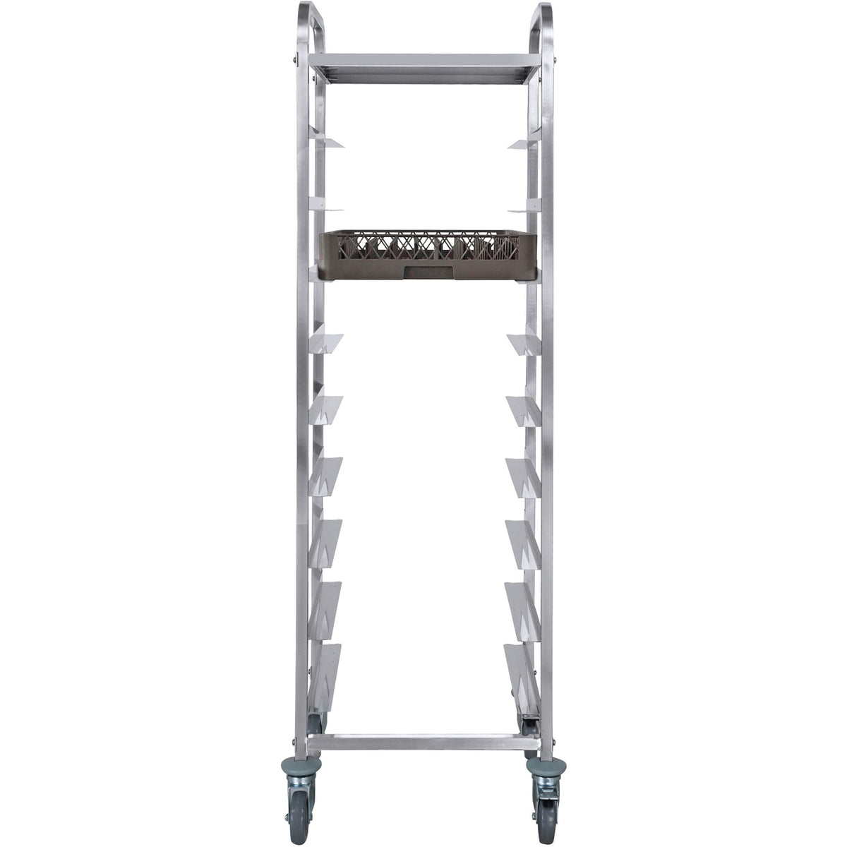 Commercial Dishwasher Basket Trolley with Top shelf Stainless steel 9 levels 550x510x1700mm - RT5509T